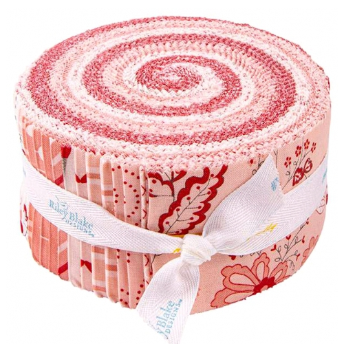 Riley Blake I Love Us - 40 Strip Rolie Polie