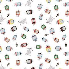 Riley Blake "Thomas & Friends Sodor Railway" Half-yard Bundle - 10 Fabrics, 5 Total Yards