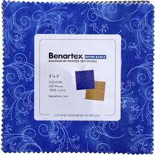 Charm Pack 5x5 Squares - Benartex Equinox - 40 5" Squares
