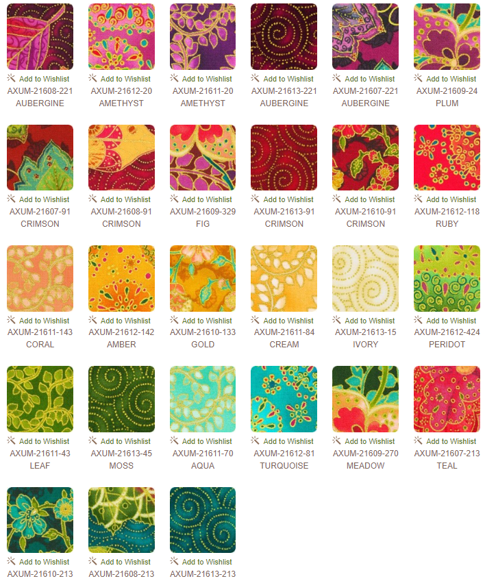Robert Kaufman Jeweled Leaves By Parvaneh Holloway Roll-up - 40 Strip Roll