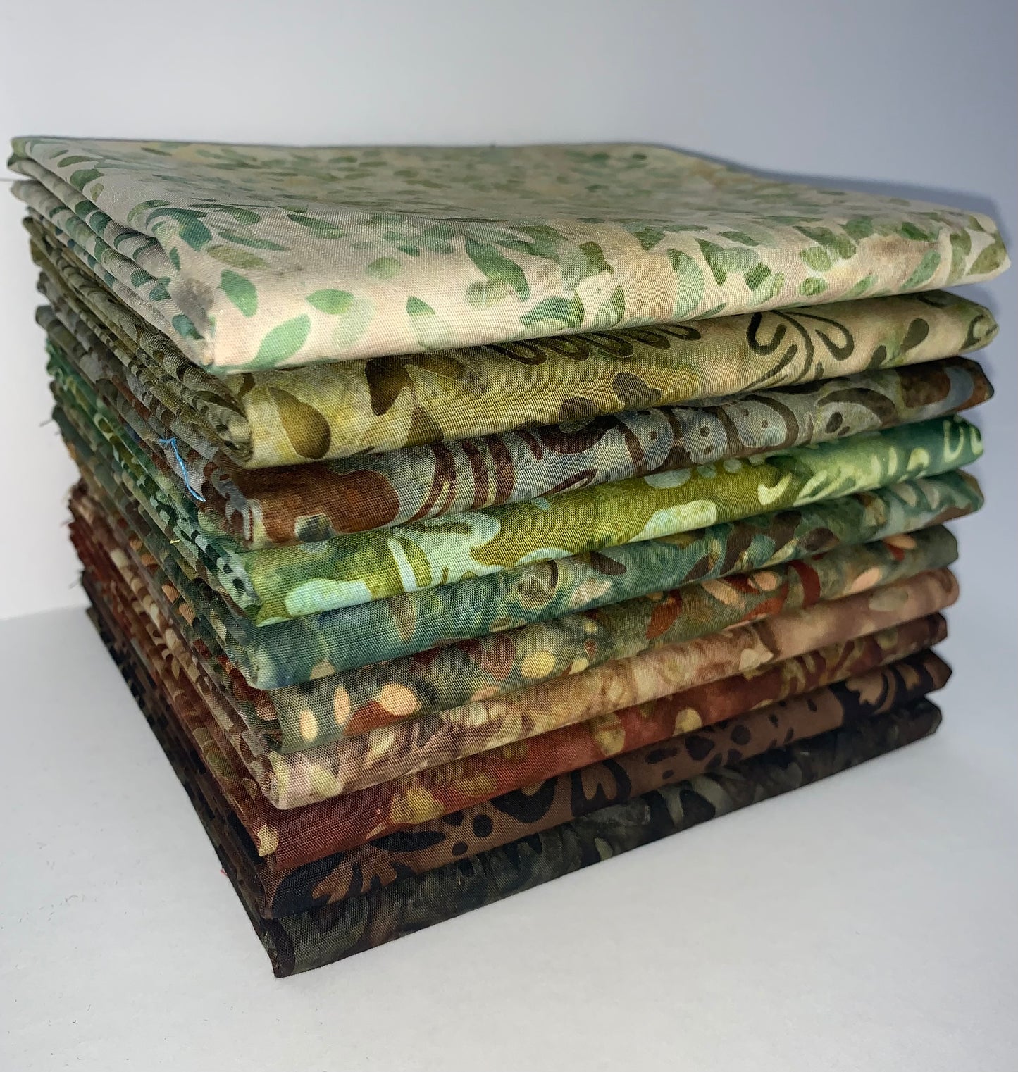 Robert Kaufman Artisan Batik "Junglescape" Half-yard Bundle - 10 Fabrics, 5 Total Yards