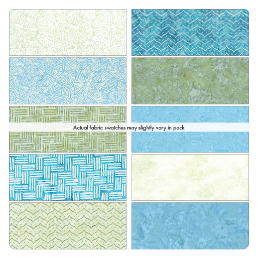 Benartex Bali Batik Lakeshore Batiks Strip-pies - 40 2.5" Strips