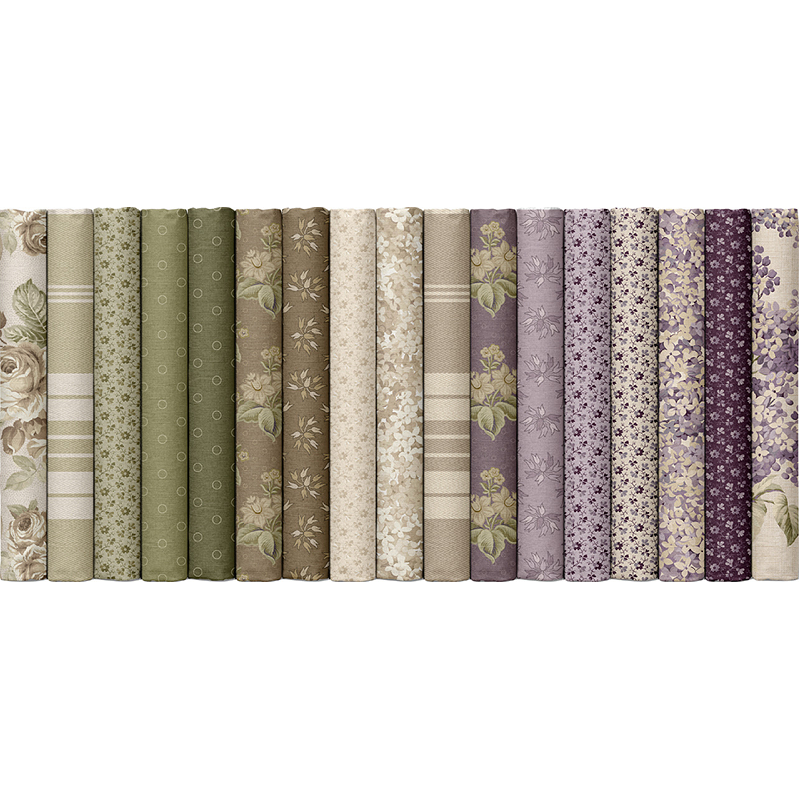 Marcus Fabrics - Lavender And Lace By Dawn Heese - 40 2.5" Strips/Jelly Roll (Copy)