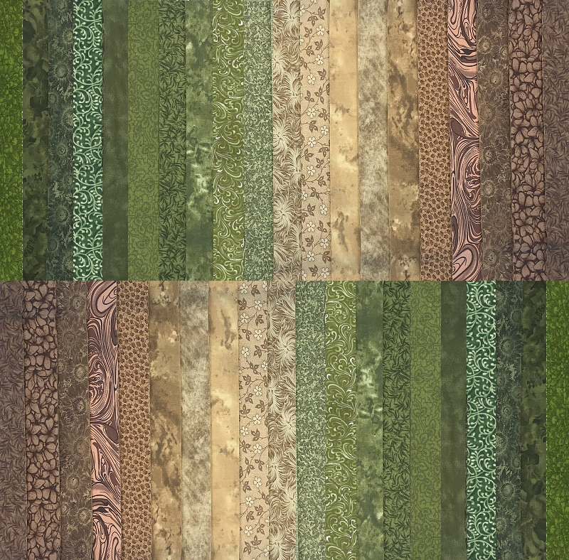 June Doe Fabric Collections - Leaves & Bark - 40-Strip Pack