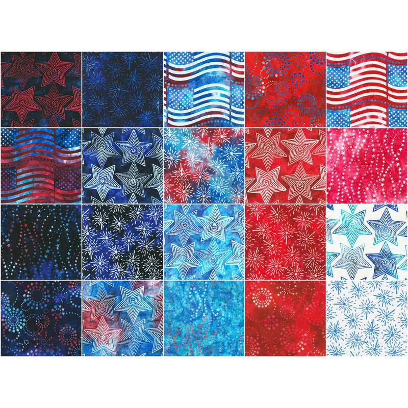 Robert Kaufman Artisan Batiks: Liberty Roll-up - 40 Total Strips