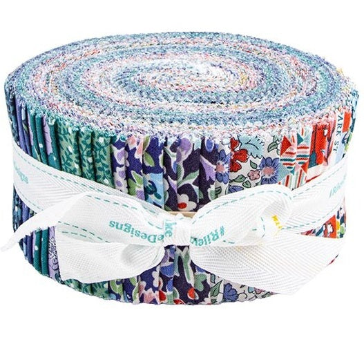 Riley Blake London Bouquet (Tree Of Life) Liberty Fabrics - 40 Strip Rolie Polie