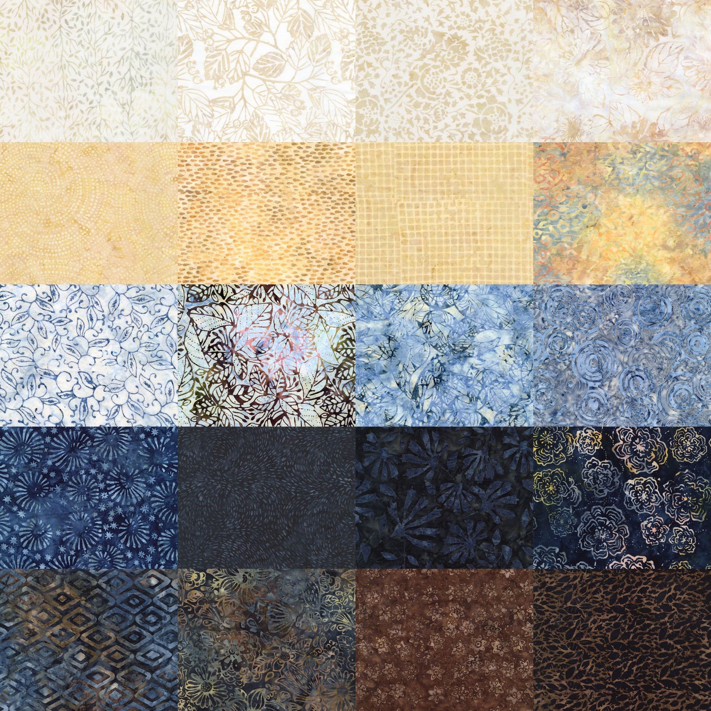 Timeless Treasures Tonga Batiks - Luna - 40 2.5" Strip Pack
