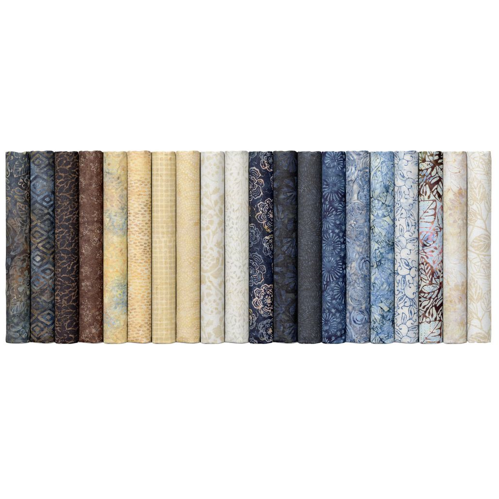 Timeless Treasures Tonga Batiks - Luna - 40 2.5" Strip Pack