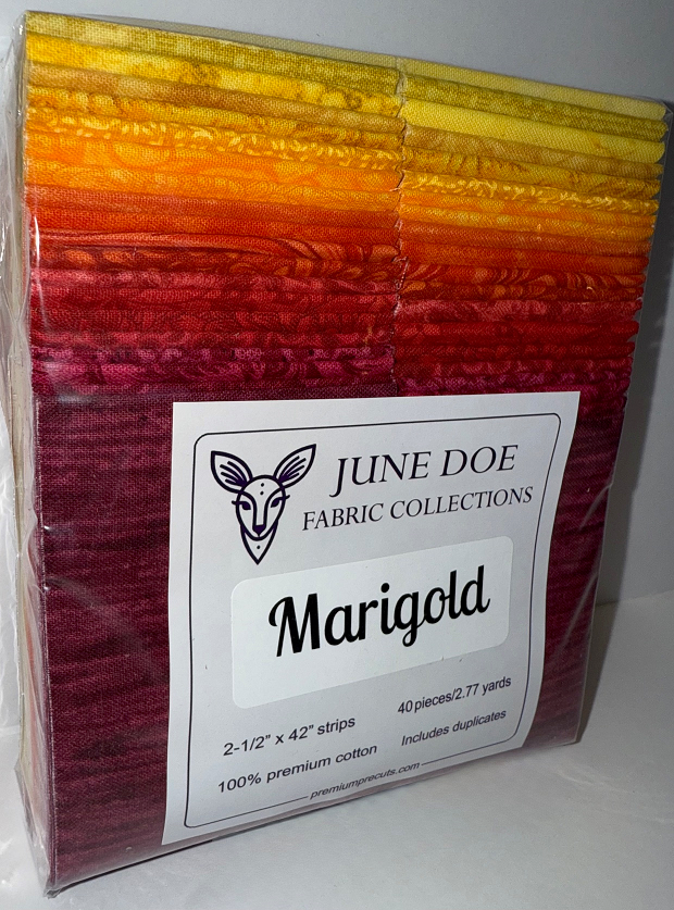June Doe Fabric Collections - Marigold - 40-Strip Pack