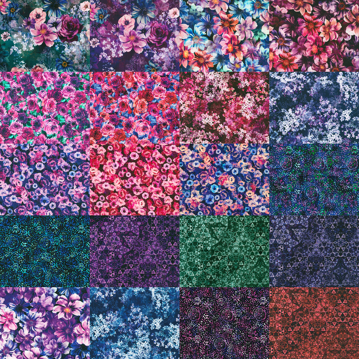 Robert Kaufman Meadow Mystique Roll-up - 40 Strip Roll