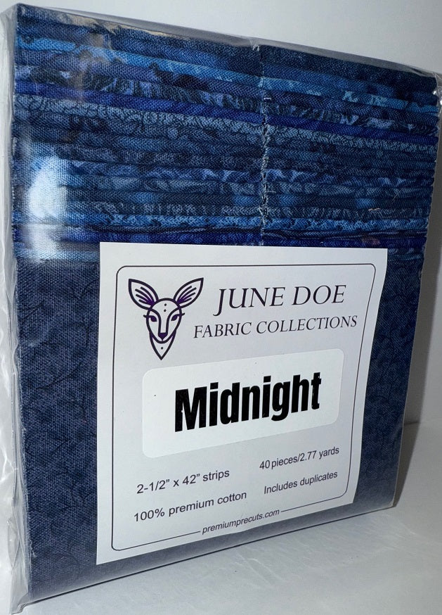 June Doe Fabric Collections - Midnight - 40-Strip Pack