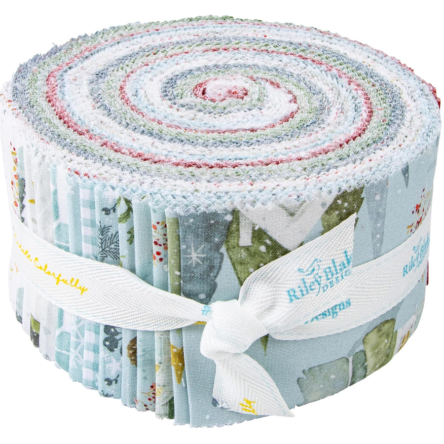 Riley Blake Magical Winterland - 40 Strip Rolie Polie