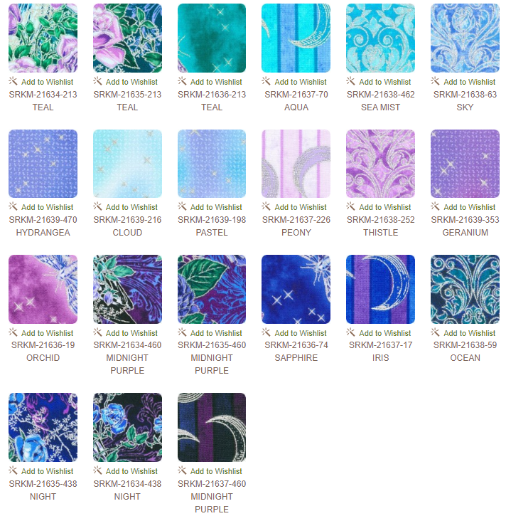Robert Kaufman Mystic Moon By Studio RK Roll-up - 40 Strip Roll