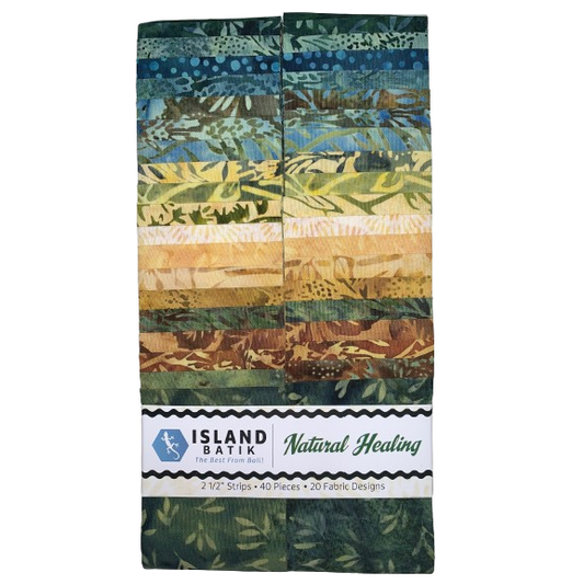 Island Batik - Natural Healing - 20 Fabrics, 40 Total Strips