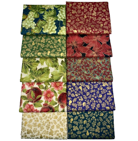 Robert Kaufman "Nature's Harvest" Half-Yard Bundle - 10 Fabrics, 5 Total Yards