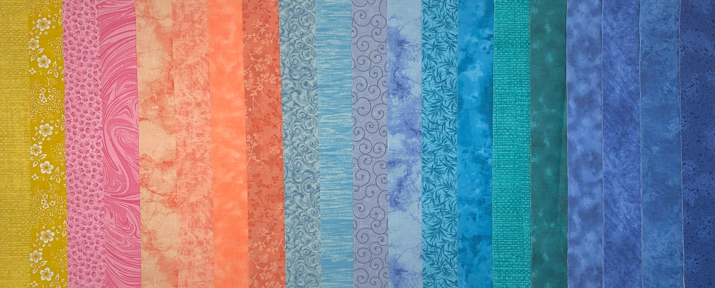 Ocean View Fat Quarter Bundle - 20 Fabrics, 20 Total Fat Quarters