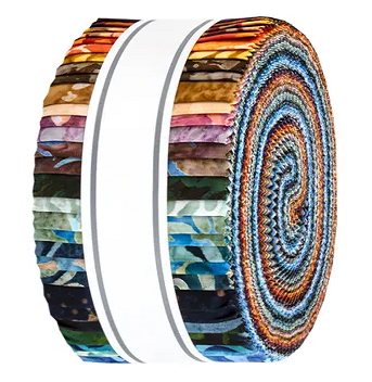 Robert Kaufman Artisan Batiks: Orbital Sunrise by Karen Nyberg Roll-up - 40 Total Strips