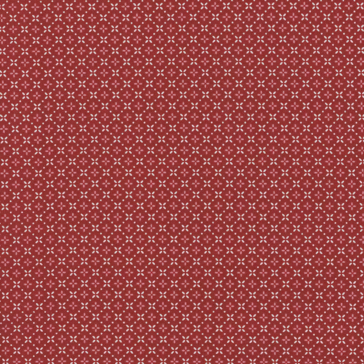 (3 yd) Andover/Makower UK Cozy House A-1258-R Garnet