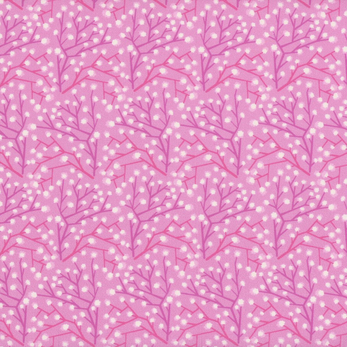 (5 yd) Andover/Makower UK Heart Nouveau Baby's Breath Blush A-1311-E