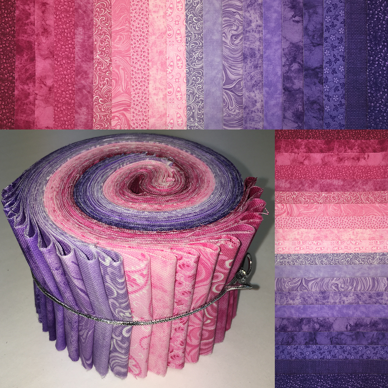 Plumberry 2.5" Roll - 20 Fabrics, 20 Total Strips