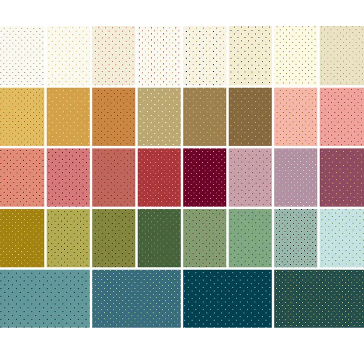 Andover/Makower UK - Poppy Seeds Double Scoops - 40 2.5" Strips