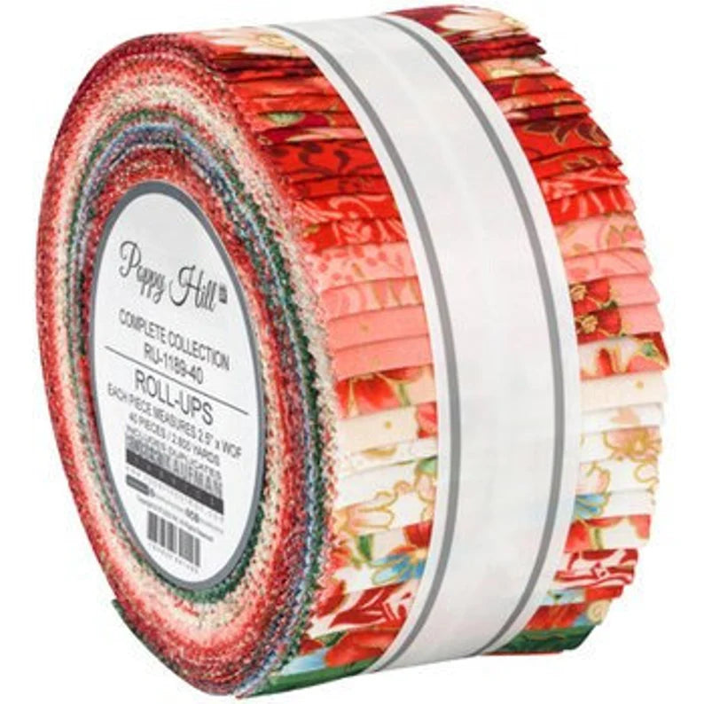 Robert Kaufman Poppy Hill By Studio RK Roll-up - 40 Strip Roll