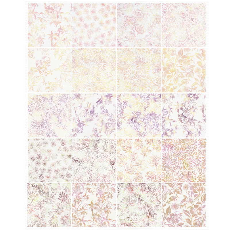 Island Batik - Quiet Charm - 20 Fabrics, 40 Total Strips