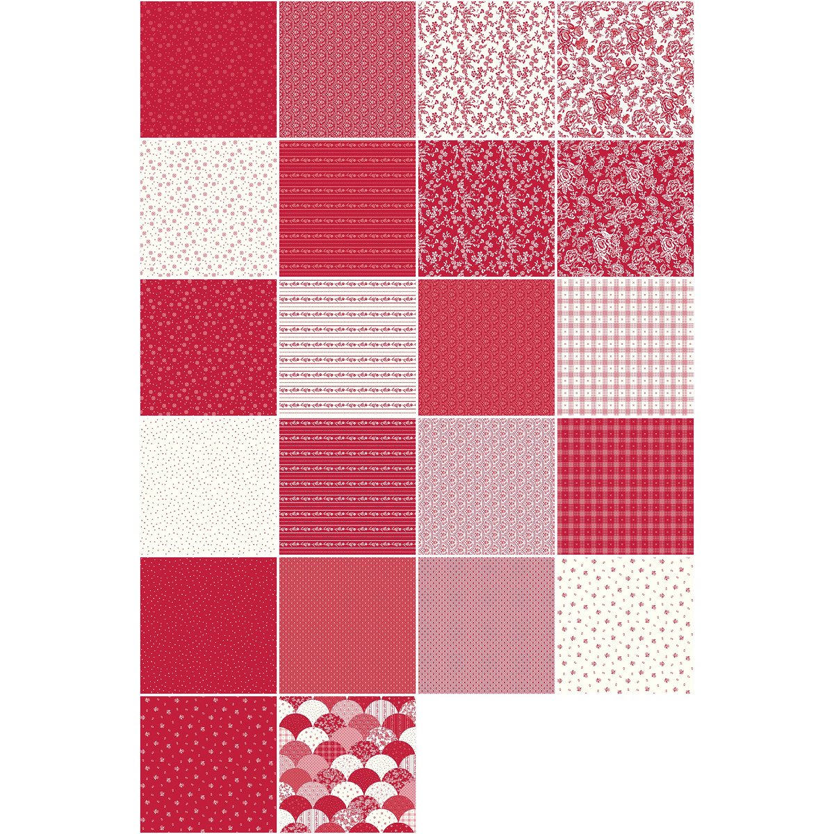 Riley Blake Red Delicious - 40 Strip Rolie Polie