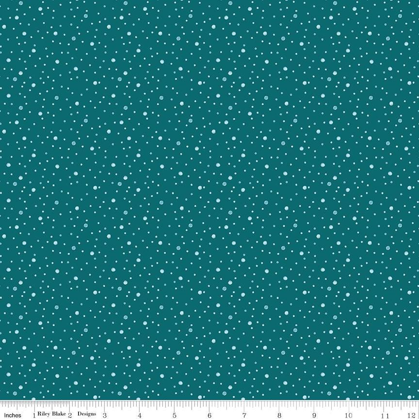 (1.5 yd) Riley Blake Reef Bubbles C17275 Jade