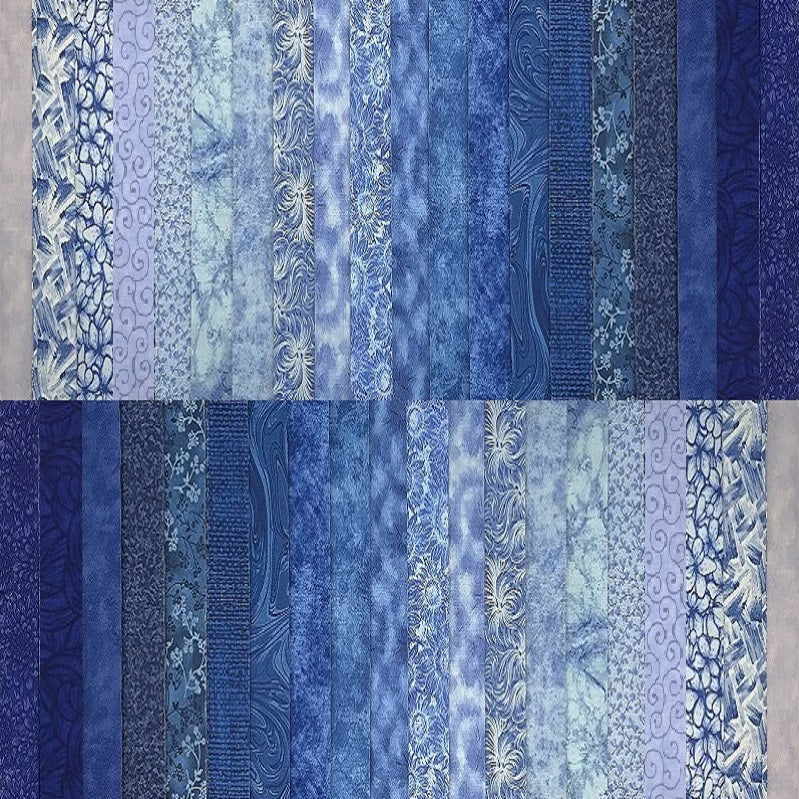 June Doe Fabric Collections - Rhapsody In Blue - 40-Strip Pack