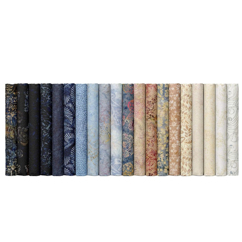 Timeless Treasures Tonga Batiks - Riverside - 40 2.5" Strip Pack