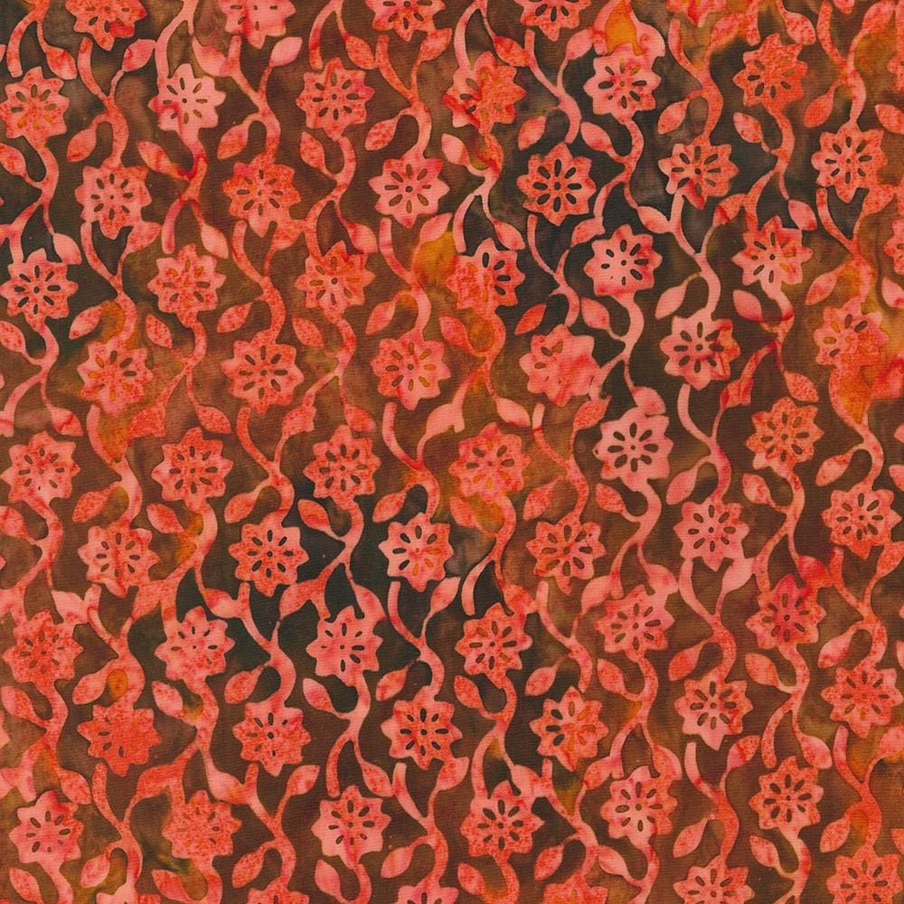 (4 yd) Robert Kaufman Artisan Batiks Hermosa 22056-302 Poppy