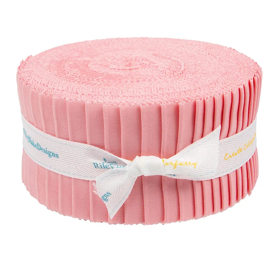 Riley Blake Confetti Cottons Pretty In Pink - 40 Strip Rolie Polie
