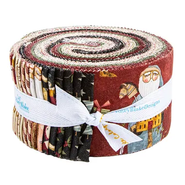 Riley Blake Naughty Or Nice - 40 Strip Rolie Polie