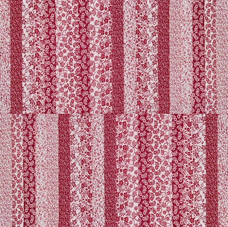 June Doe Fabric Collections - Red & White - 40-Strip Pack
