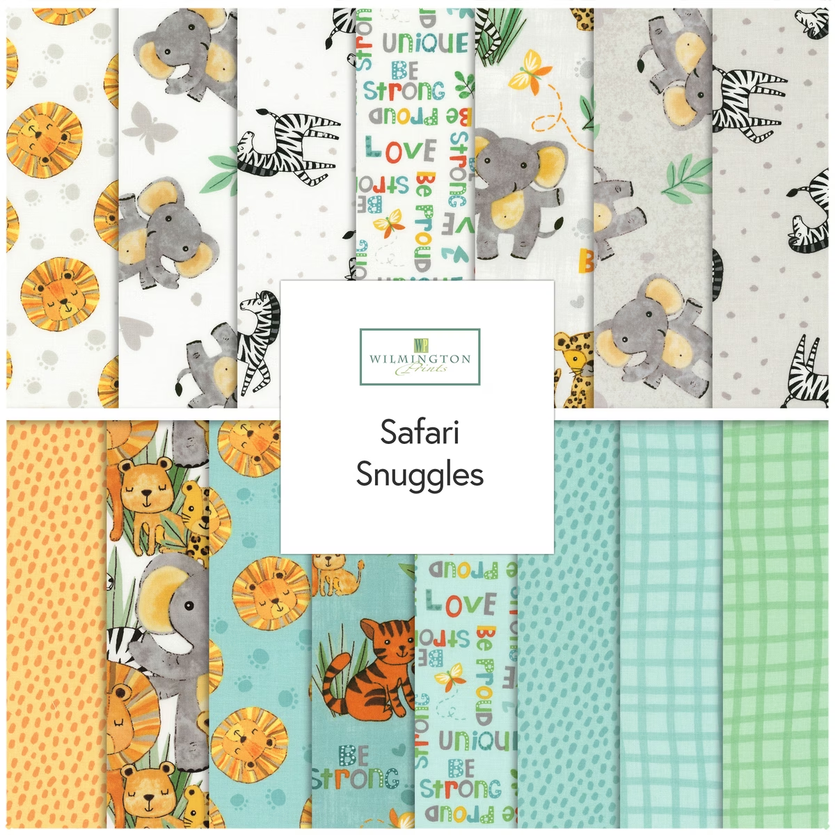 Wilmington Prints - 40 Karat Crystals - Safari Snuggles