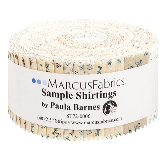 Marcus Fabrics - Sample Shirtings By Paula Barnes - 40 2.5" Strips