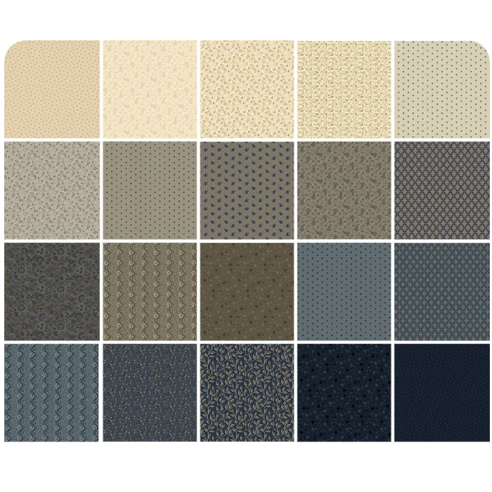 Marcus Fabrics - Stone Cottage - 40 2.5" Strips/Jelly Roll