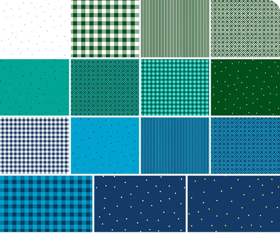 Wilmington Prints - 40 Karat Gems - Sea Glass