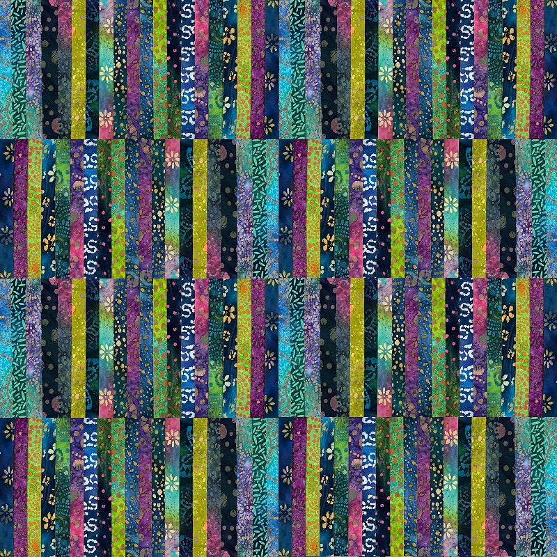 June Doe Fabric Collections - Northern Lights Batiks - 40-Strip Pack