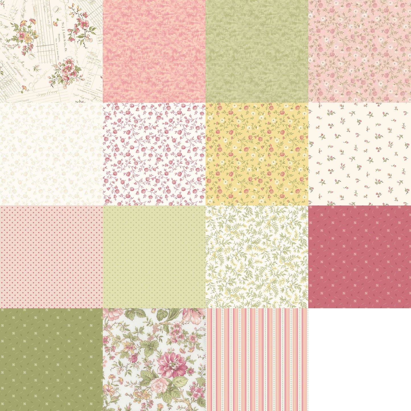Marcus Fabrics - Shades Of Romance by Monika Zhu - 40 2.5" Strips
