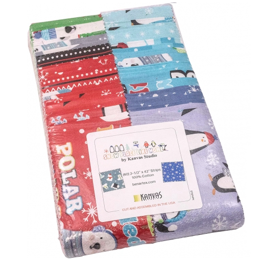 Benartex Snow Place Like Home Strip-pies - 40 2.5" Strips Flat Pack