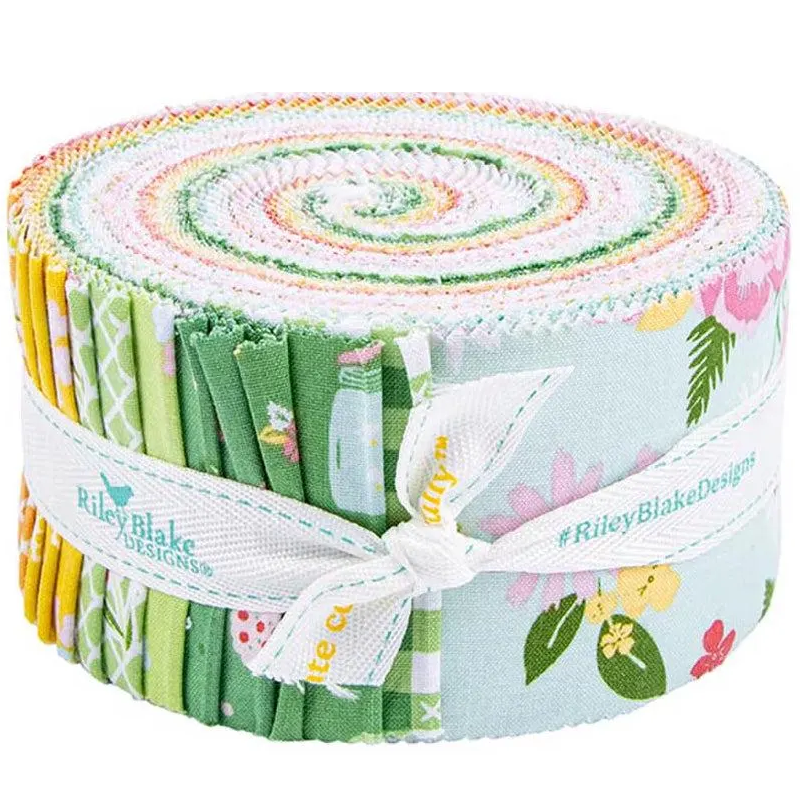 Riley Blake Summer Skies and Fireflies - 40 Strip Rolie Polie