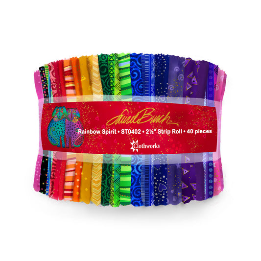 Clothworks - Rainbow Spirit (Laurel Burch) - 40 Strip Roll