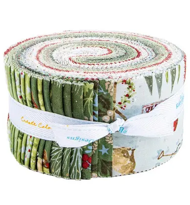Riley Blake Santa's Tree Farm - 40 Strip Rolie Polie