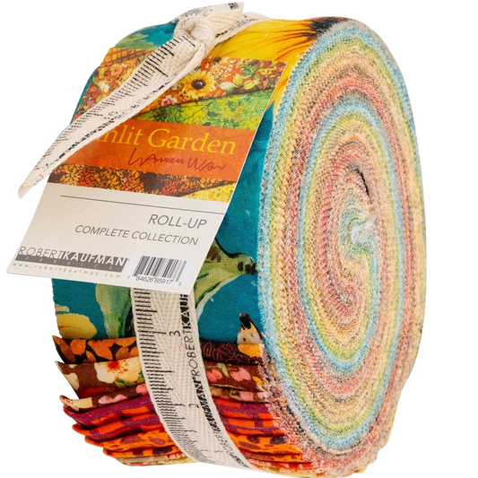 Robert Kaufman Sunlit Garden Roll-up - 40 Strip Roll