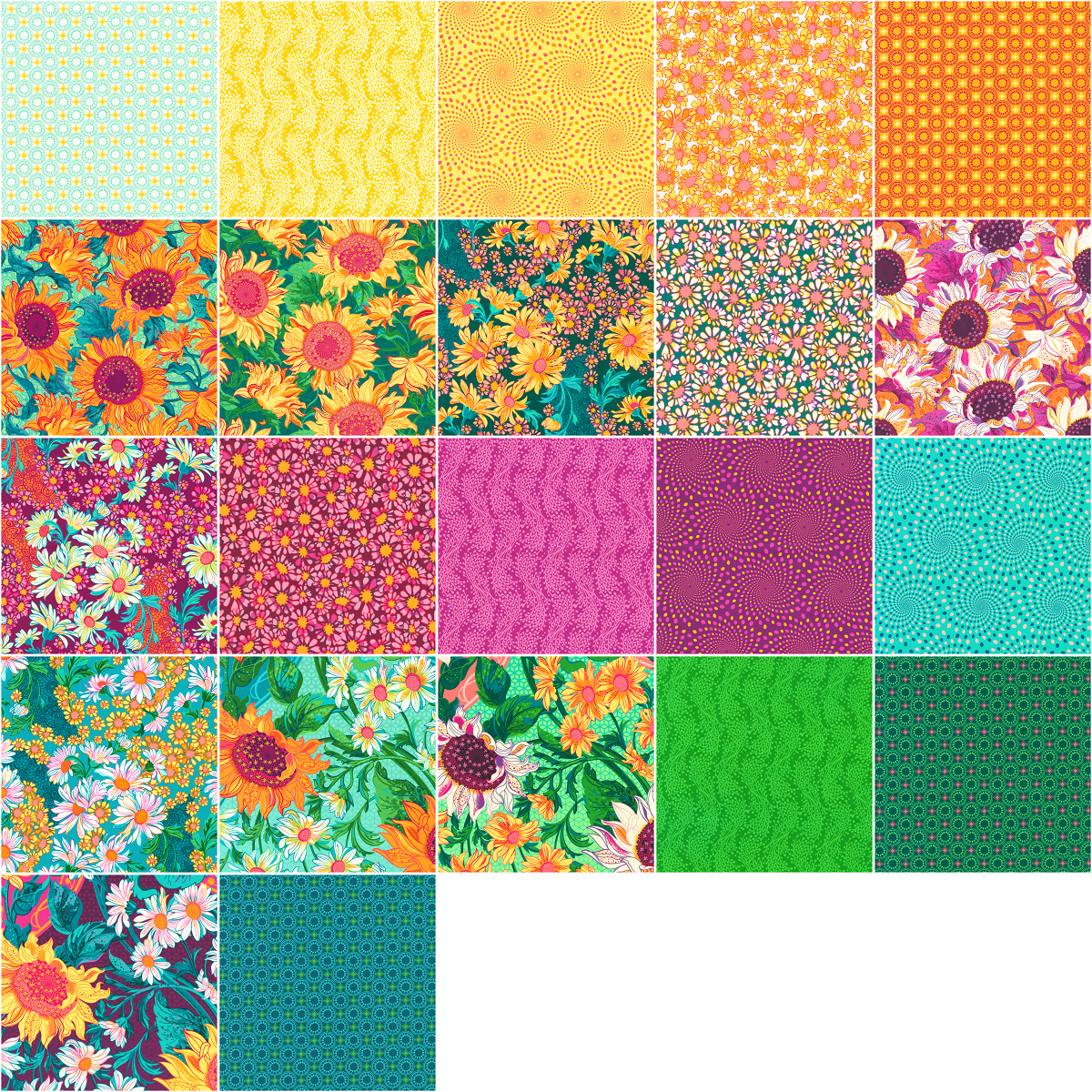 Robert Kaufman Sunset Sonata Roll-up - 40 Strip Roll