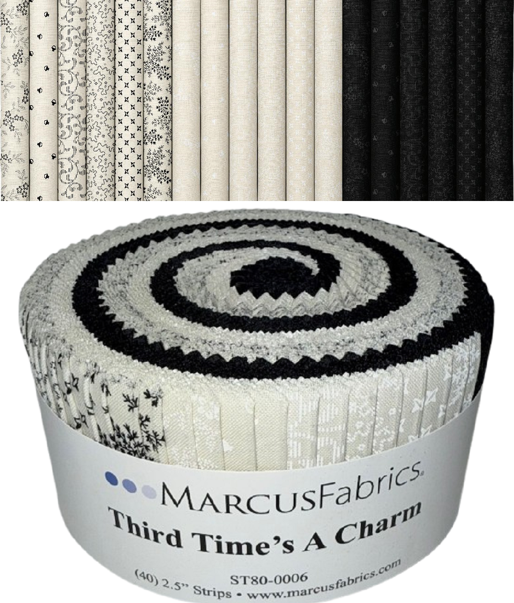 Marcus Fabrics - Third Time's A Charm by Marcus Fabrics - 40 2.5" Strips