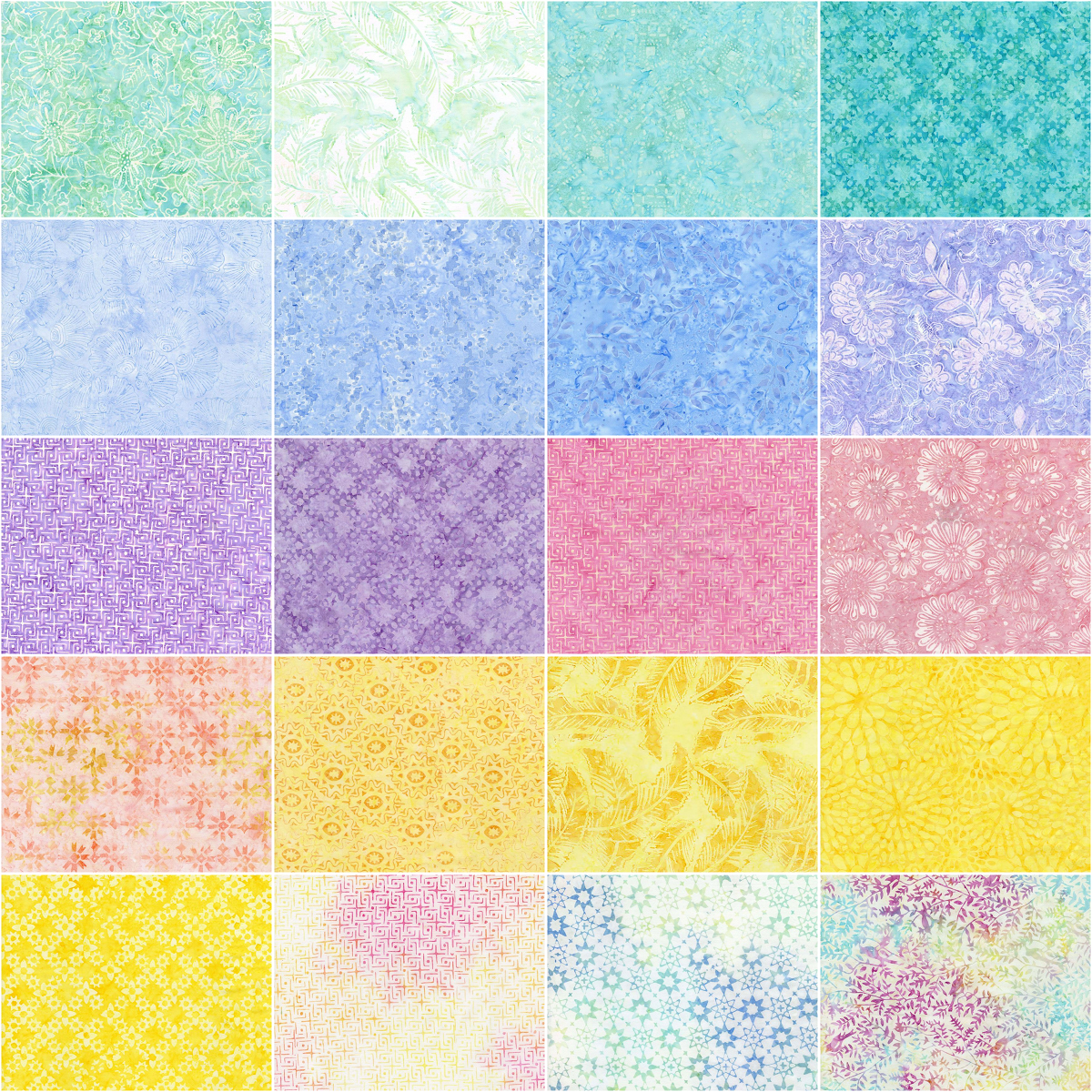 Timeless Treasures Tonga Batiks - Blossom - 40 2.5" Strip Pack