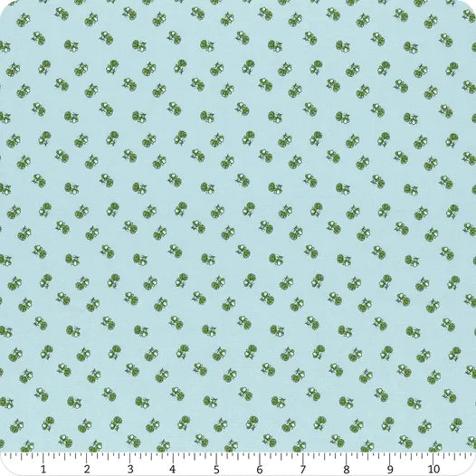 (3.5 yd) Riley Blake Tulip Cottage 14266 Sky Flower Toss